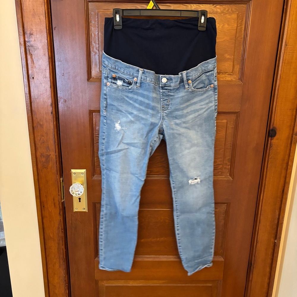 GAP Light Blue Maternity Jeggings full panel